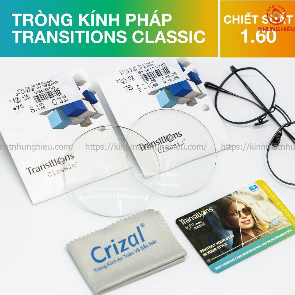 Tròng Essilor Transition Classic 1.60AS