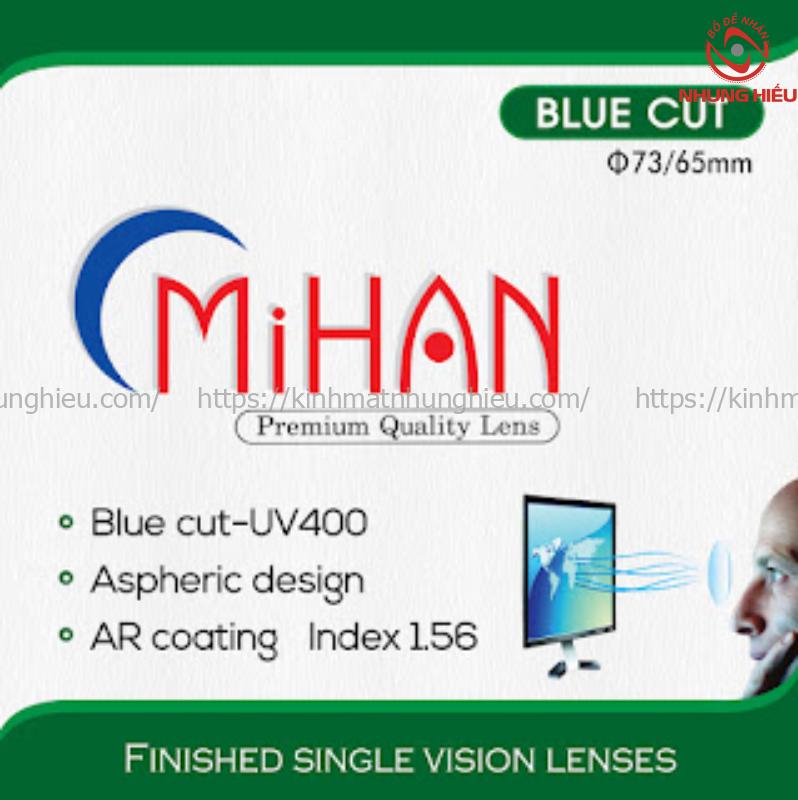 Combo Gọng Tròn Nhựa Dẻo & Mihan Blue Cut