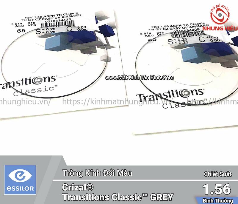 Phân biệt tròng Essilor Transition Classic 1.56AS chính hãng