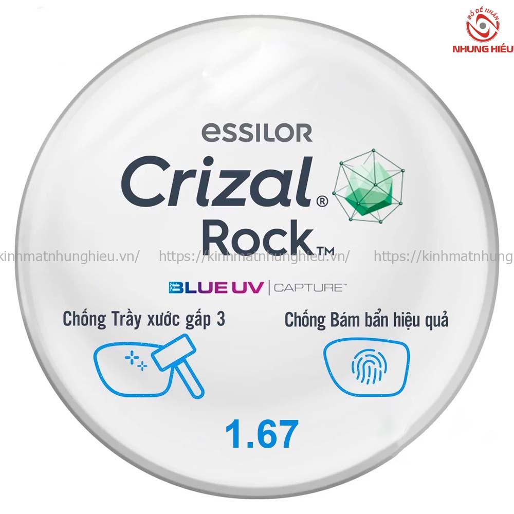 Tròng kính Essilor Crizal Rock chống ánh sáng xanh