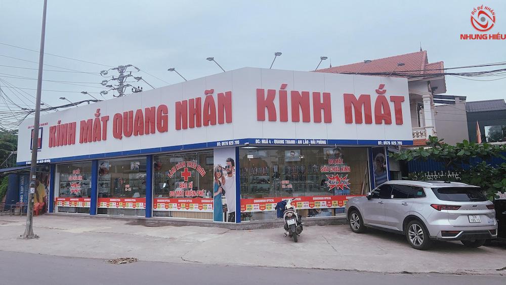 Cửa hàng cắt kính cận Hà Nội Quang Nhãn