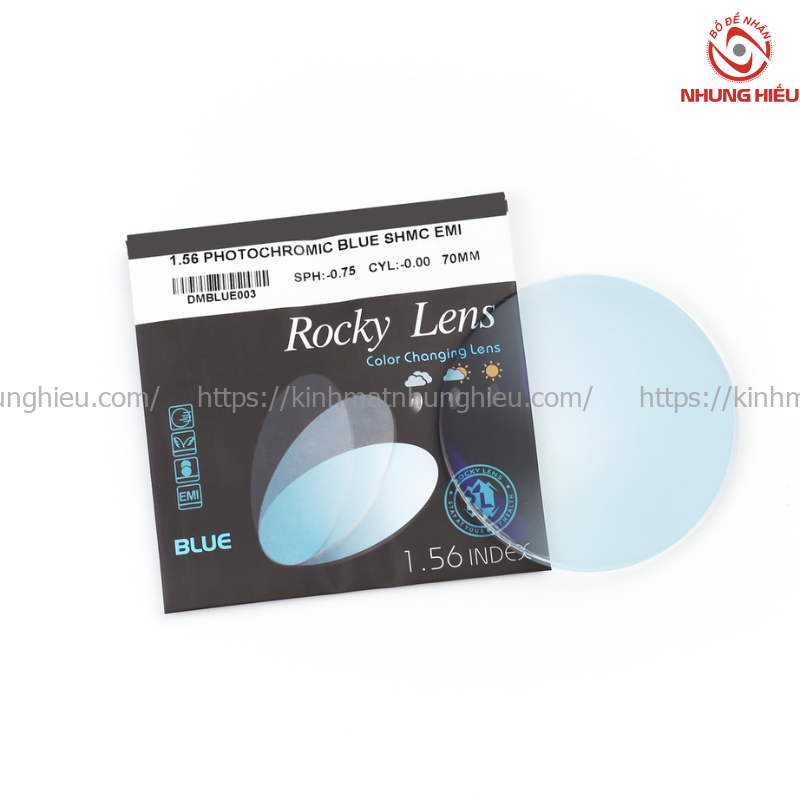 ROCKY 1.56 Tròng Kính Đổi Màu Chống Ánh Sáng Xanh