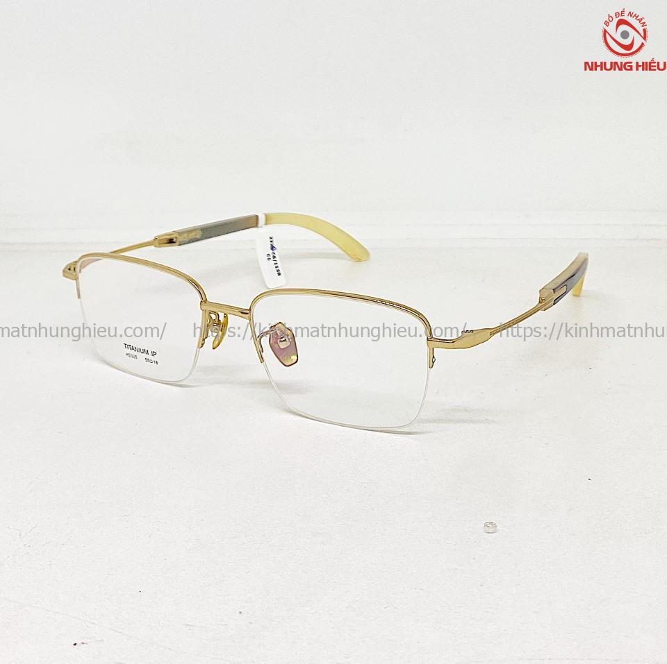 Gọng kính cận nam nửa viền