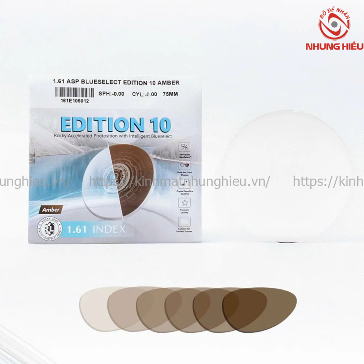 ROCKY Tròng Kính Đổi Màu Siêu Nhanh Lọc ASX Edition10 1.61