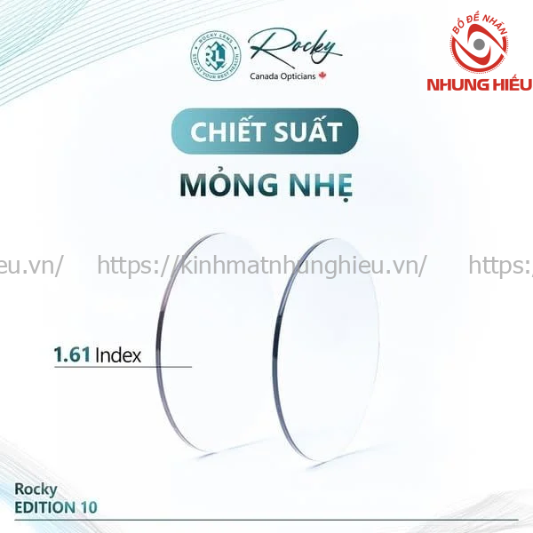 ROCKY Tròng Kính Đổi Màu Siêu Nhanh Lọc ASX Edition10 1.61