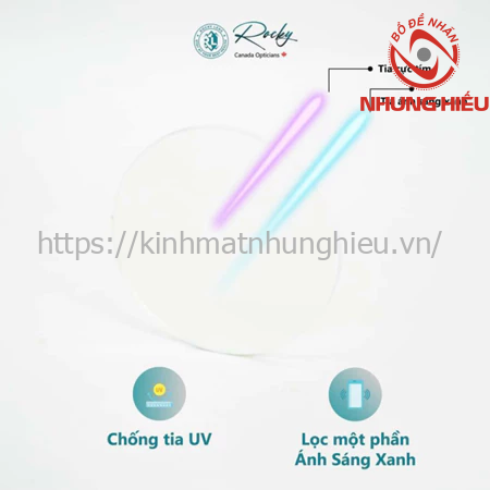 Tròng Kính Rocky 1.67 ASP UV SHMC Siêu Mỏng, Lọc Ánh Sáng Xanh