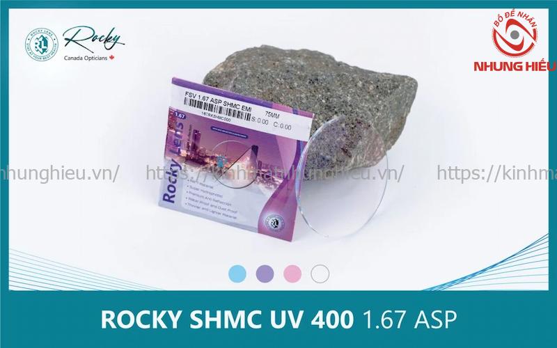 Tròng Kính Rocky 1.67 ASP UV SHMC Siêu Mỏng, Lọc Ánh Sáng Xanh 2 Tròng kính Rocky 1.67
