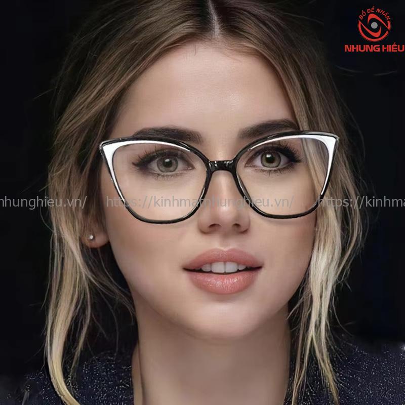 Mẫu kính cận cho người mặt tròn gò má cao