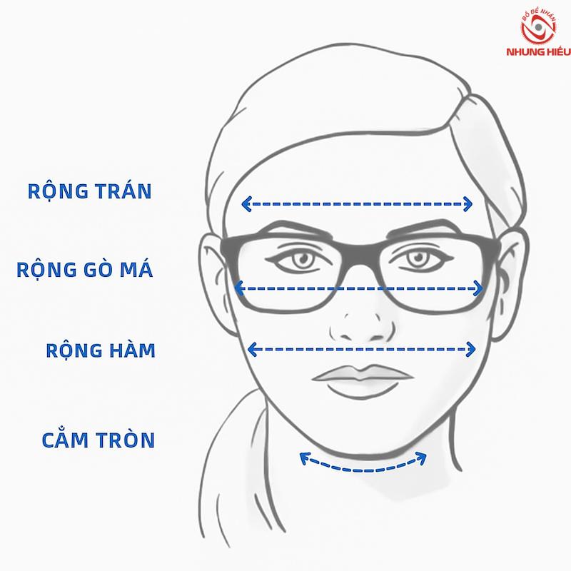 Gọng kính cận nữ mặt tròn