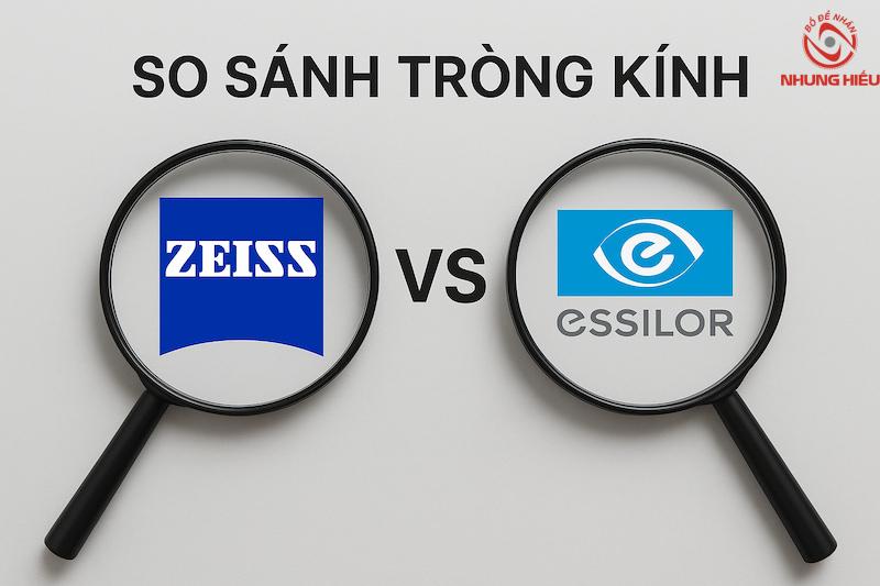So sánh tròng kính Zeiss và Essilor
