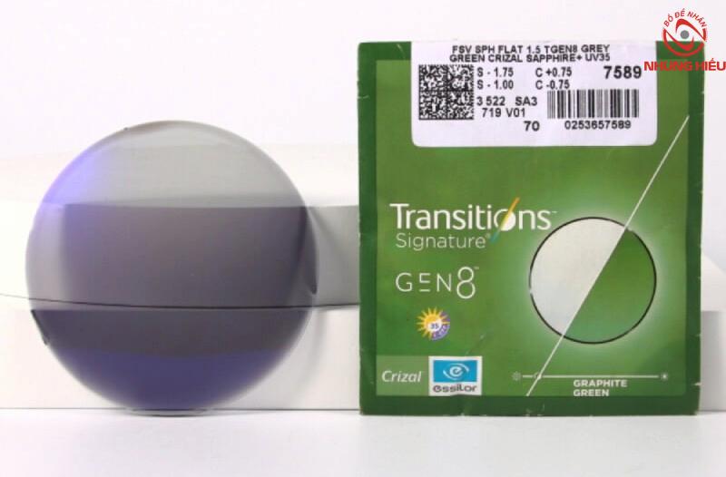 Tròng kính Essilor Transitions