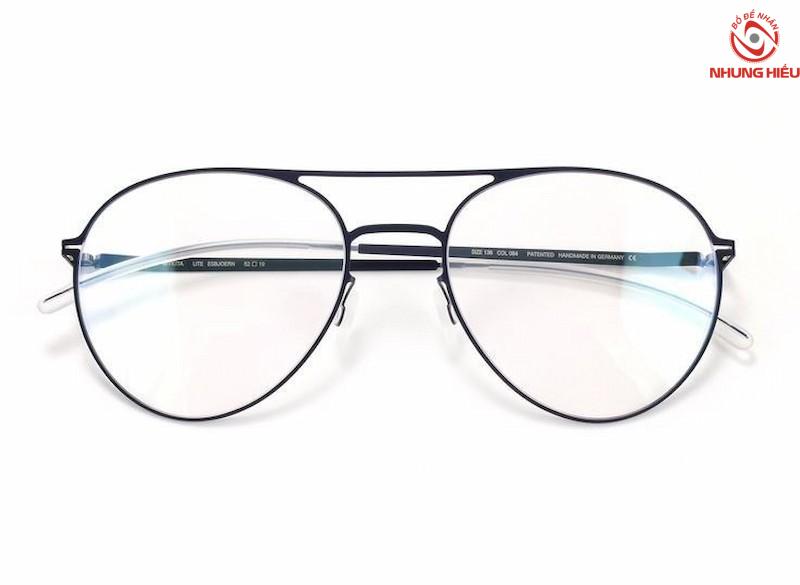 Gọng kính cận nữ mặt tròn Aviator