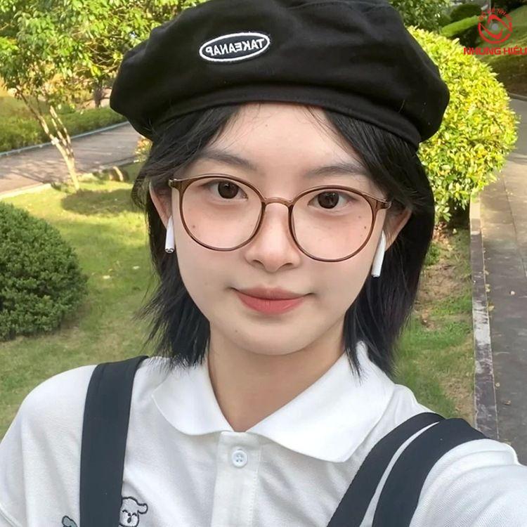 Gọng kính cận nữ kute Oval