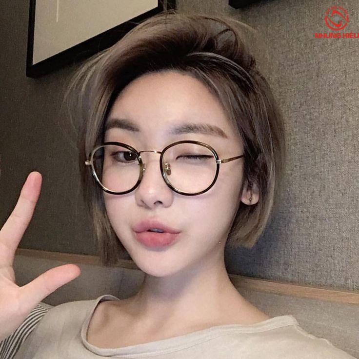 Gọng kính cận nữ dễ thương