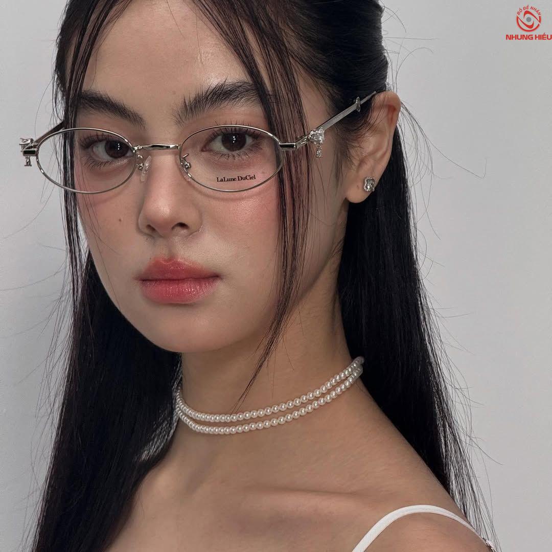 Gọng kính cận nữ cute mắt mèo