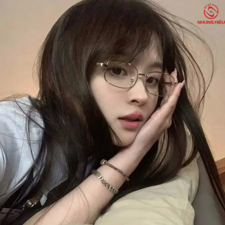 Gọng kính cận nữ cute