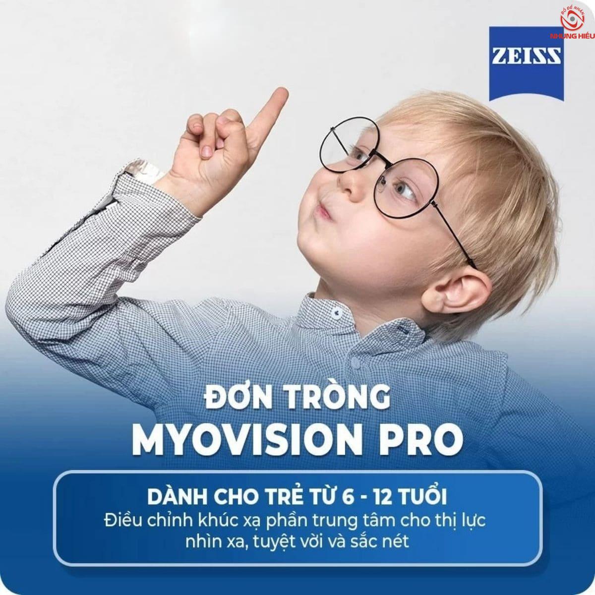 Tròng kính ZEISS Myovision Pro kiểm soát cận thị ở trẻ nhỏ 7 Ưu điểm vượt trội của tròng kính ZEISS MyoVision Pro