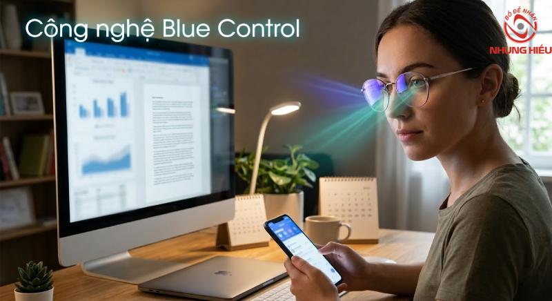 Công nghệ Blue Control của tròng Hoya