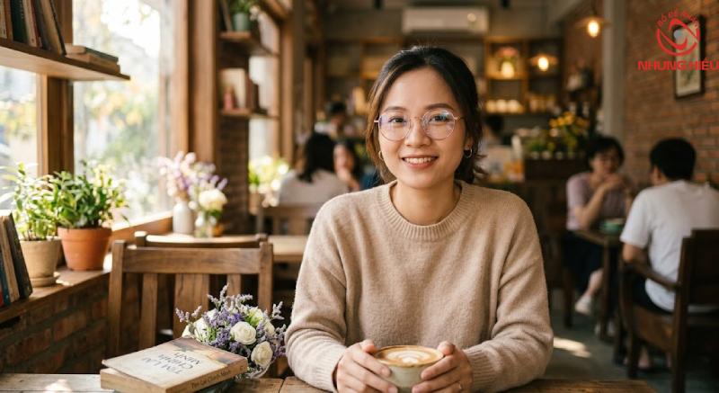 Gọng kính cận tròn nữ