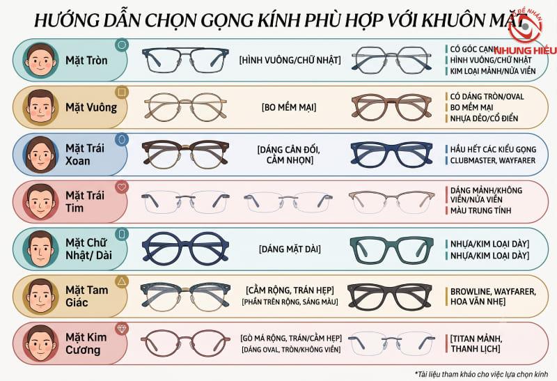 Hướng dẫn lựa chọn gọng kính