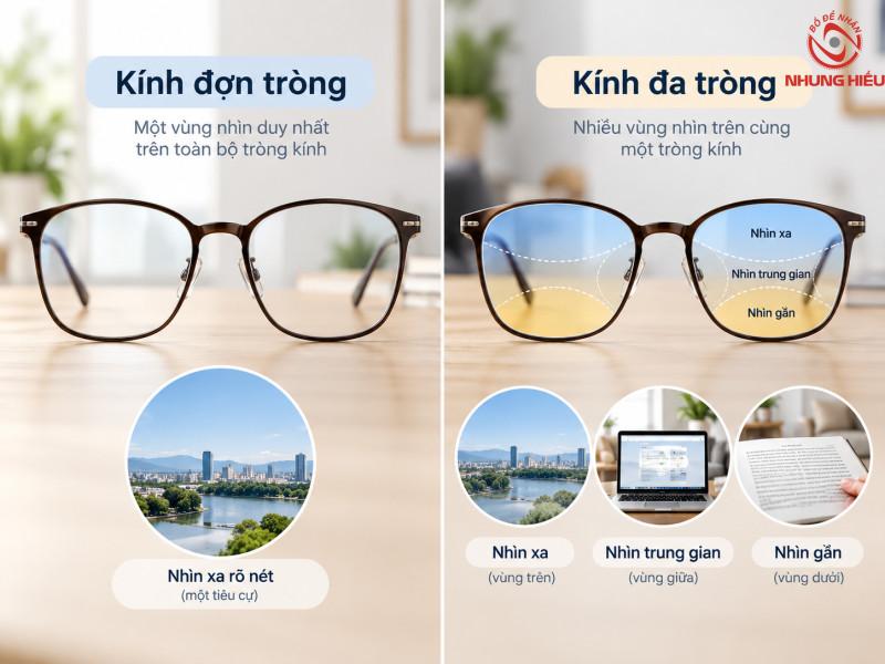 Kính đơn tròng và đa tròng